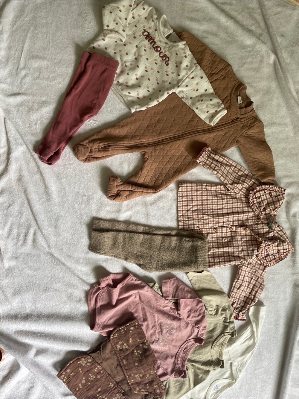 Neutral & Dusty Baby girl Clothing lot - 6 month